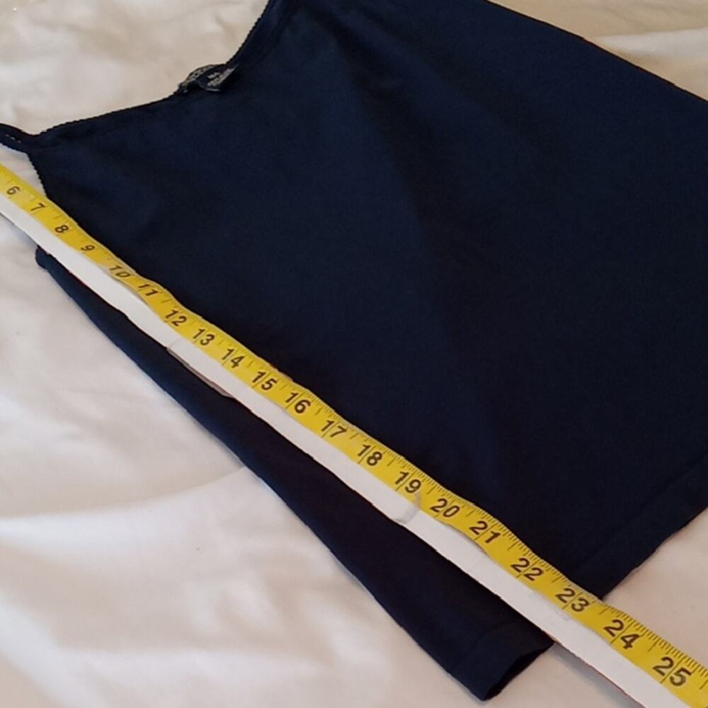 Lucky Brand Women's M/L Classic Navy Blue Camisole. Versatile, Summer,Boho - Picture 7 of 7